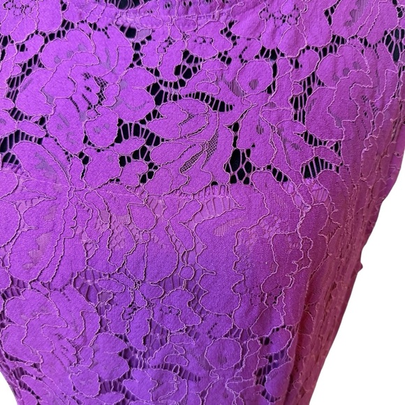 Merokeety | Plum Sleeveless Lace Cocktail Dress | Sz M - Picture 3 of 10